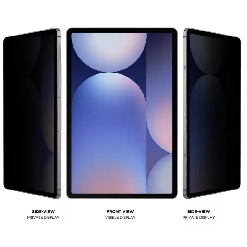 Eiger Mountain Black ekrāna aizsargplēve ar privātuma funkciju Samsung Galaxy Tab S10 FE+