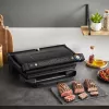 Kontakta grils Tefal Optigrill+ XL GC727810 2000 W, taisnstūra, regulējams termostats, melns, 445×365×175 mm