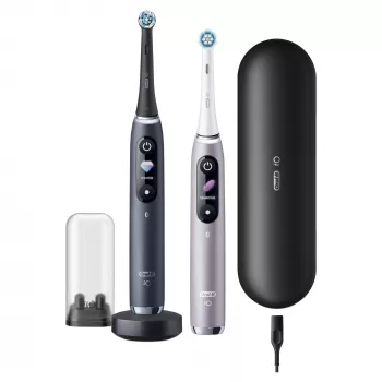Rotējoši-oscilējoša zobu birste Oral-B iO 80363731 Melns Sudrabs Pieaugušajiem Smaganu kopšana Jutīgi Zobi Balināšana