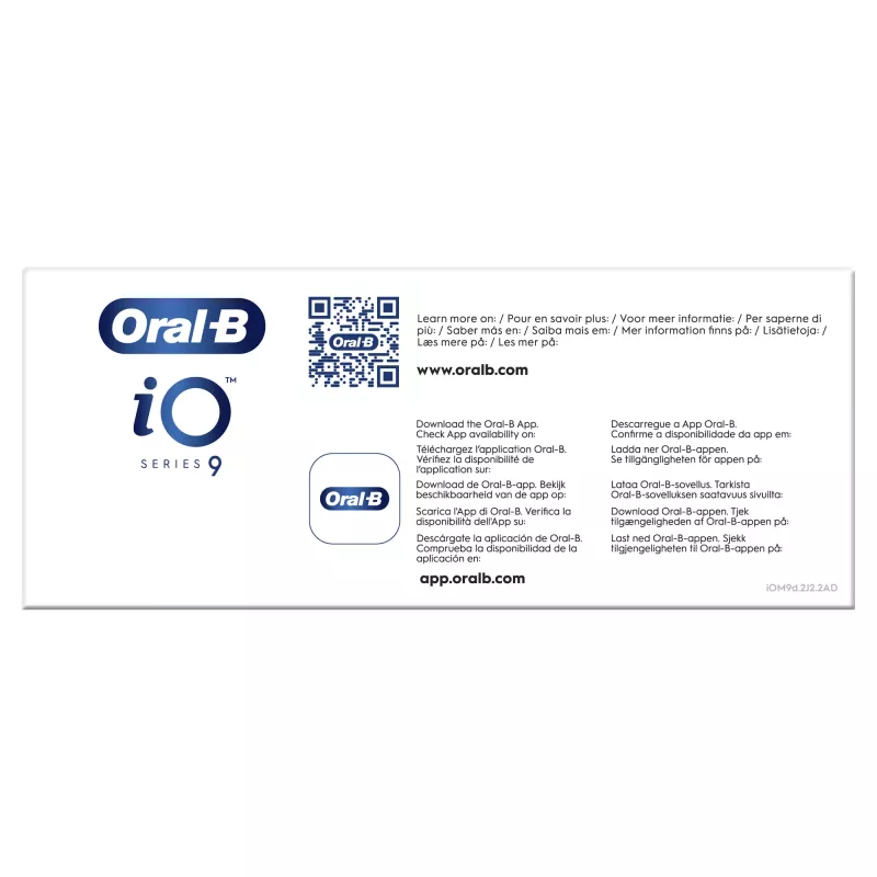 Rotējoši-oscilējoša zobu birste Oral-B iO 80363731 Melns Sudrabs Pieaugušajiem Smaganu kopšana Jutīgi Zobi Balināšana