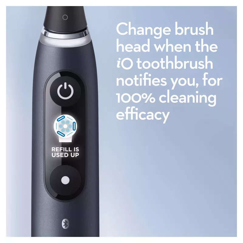 Rotējoši-oscilējoša zobu birste Oral-B iO 80363731 Melns Sudrabs Pieaugušajiem Smaganu kopšana Jutīgi Zobi Balināšana