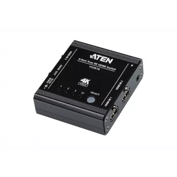 ATEN VS381B 3-Port True 4K HDMI Slēdzis, metāla korpuss, melns