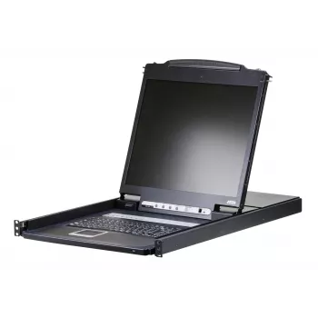 KVM slēdzis ATEN CL1308N, 1U, 8 porti, PS/2 USB VGA, melns, uzstādāms rīkā