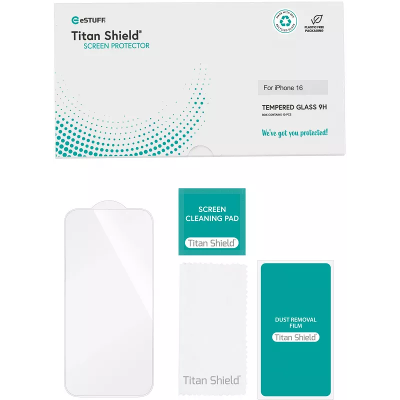 eSTUFF ES501432-10BULK stikla ekrāna aizsargs iPhone 17 10 gab.