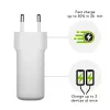 dbramante1928 re-charge Pro - EU sienas lādētājs - 2x USB-C 30W - Balts