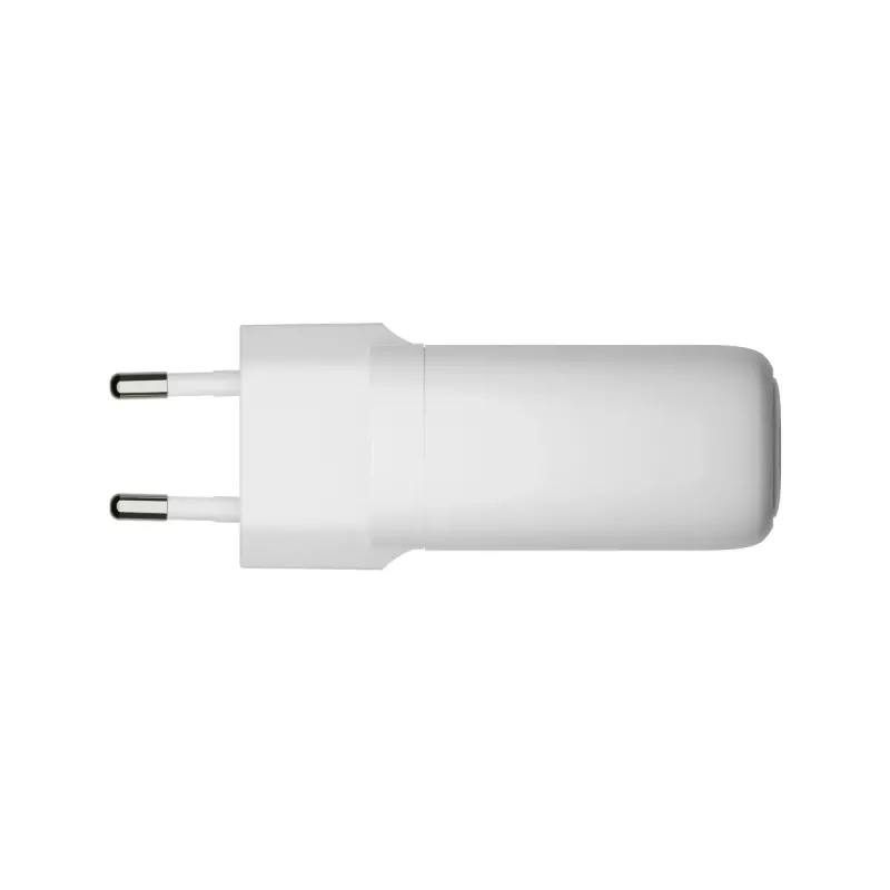 Lādētājs d bramante re-charge Pro EU – iekštelpu, AC 110–240V, USB‑C 65W + USB‑A 18W, balts