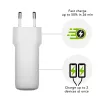 Lādētājs d bramante re-charge Pro EU – iekštelpu, AC 110–240V, USB‑C 65W + USB‑A 18W, balts