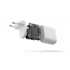 Lādētājs d bramante re-charge Pro EU – iekštelpu, AC 110–240V, USB‑C 65W + USB‑A 18W, balts