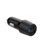 eSTUFF ES631031 auto lādētājs ar USB-C PD un USB-A, 38 W, melns