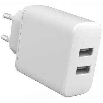 Iekštelpu lādētājs eSTUFF ES637005 Smartphone Balts 2 USB porti 5V