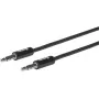 eSTUFF ES608001 audio kabelis 0,5 m 3,5 mm Melns