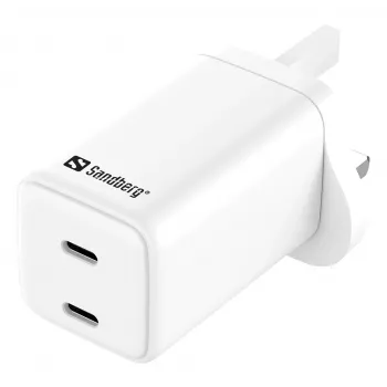 Lādētājs SANDBERG Dual USB-C PD65W UK 441-62