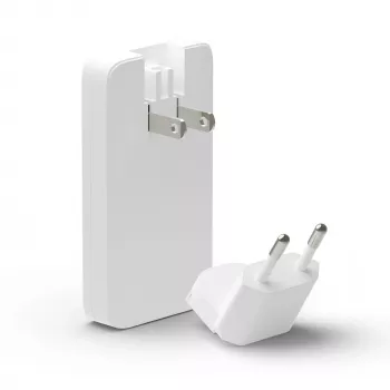 dbramante1928 Pro - EU/US Slīpais Lādētājs - USB-C 65W+USB-A 30W - Balts