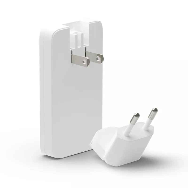 dbramante1928 Pro - EU/US Slīpais Lādētājs - USB-C 65W+USB-A 30W - Balts