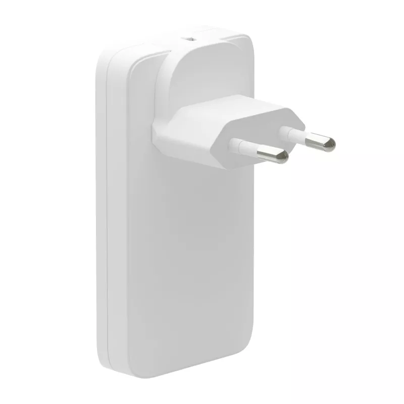 dbramante1928 Pro - EU/US Slīpais Lādētājs - USB-C 65W+USB-A 30W - Balts