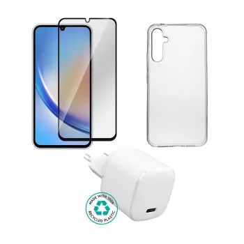 eSTUFF piederumu komplekts Samsung Galaxy A15 ES-KIT-SAMGALA15 — uzlādes un aksesuāru komplekts