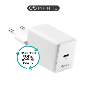 eSTUFF INFINITE ES637046-BULK USB-C lādētājs EU PD 45W GaN
