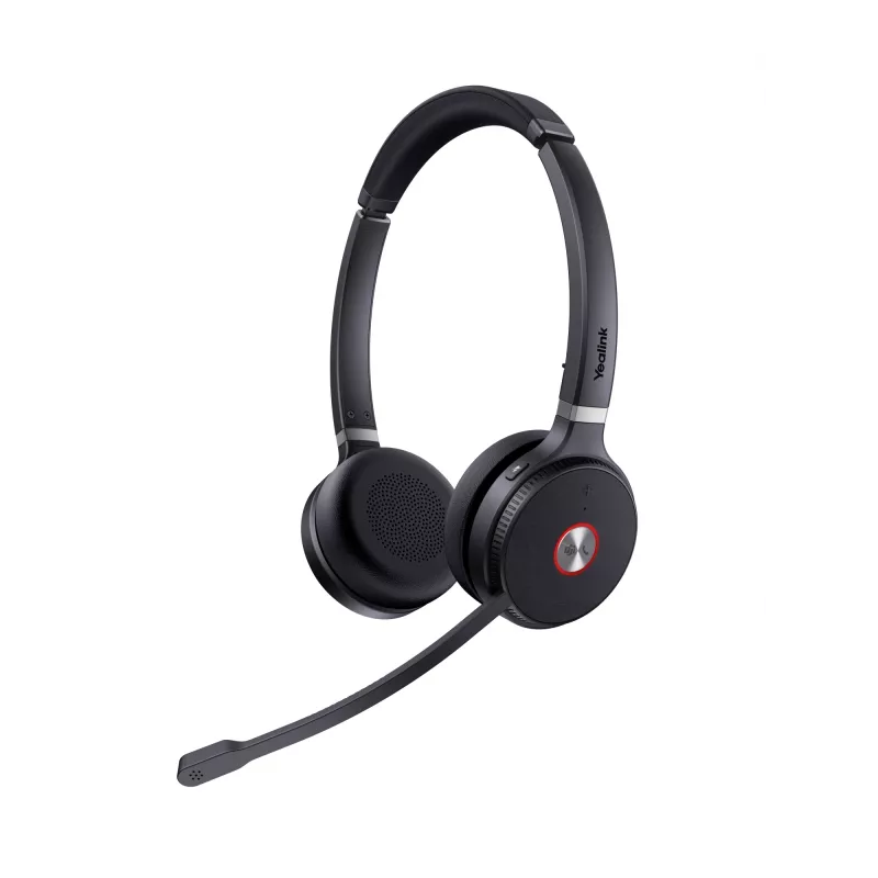 Yealink WH62 Dual Teams Bezvadu Austiņas, 20 - 20000 Hz, Birojam/Zvanu Centram, 127 g, Galvas saite, Melna