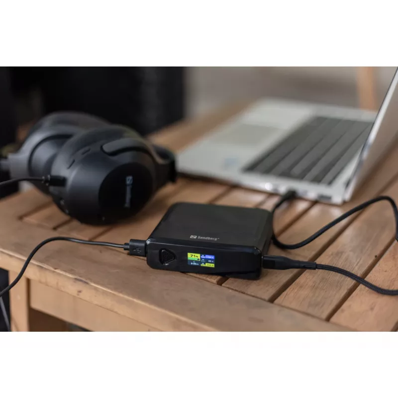 Pārnēsājamais lādētājs Sandberg Travel Powerbank 20000 PD100W, 20000 mAh