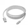 USB-A uz USB-C datu kabelis d bramante re-charge Pro BRD Cable 2.5 m, USB 2.0, balts