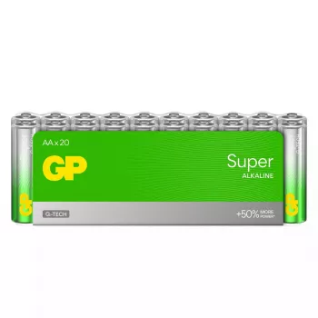 GP Batteries Super Alkaline GP15A AA LR06 vienreizējās lietošanas baterija, 10 gadu glabāšanas laiks