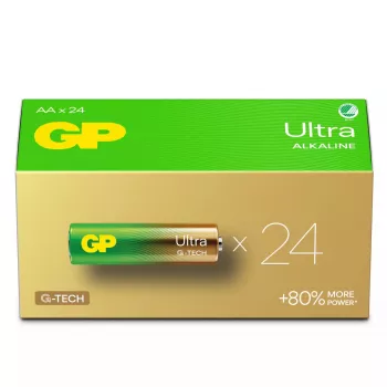 GP Batteries Ultra Alkaline GP15AU AA LR06 vienreizējās lietošanas baterija, 10 gadu glabāšanas laiks