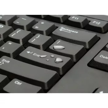 Kensington KB100 EQ vadu pilna izmēra tastatūra USB membrāna QWERTY melna