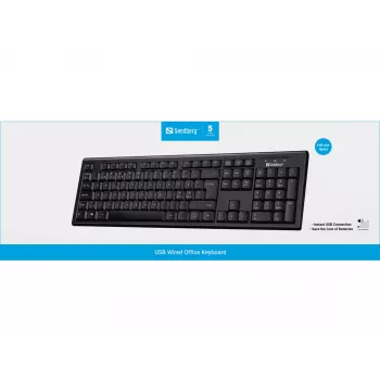 Sandberg USB vadu biroja tastatūra Nordic