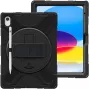 eSTUFF ES683300-BULK CHICAGO Full Body Defender aizsargmaciņš, paredzēts Apple iPad 10,9 collu (27,7 cm) 10./11. paaudzei, polikarbonāts/silikons, melns