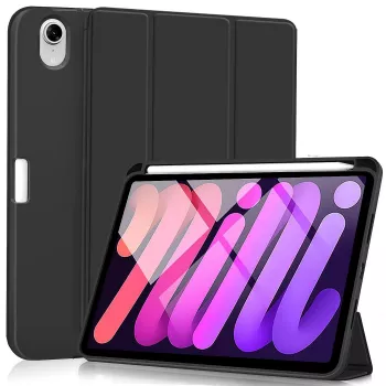 Folio maciņš eSTUFF ES68201101-BULK iPad mini 6 21,1 cm Melns