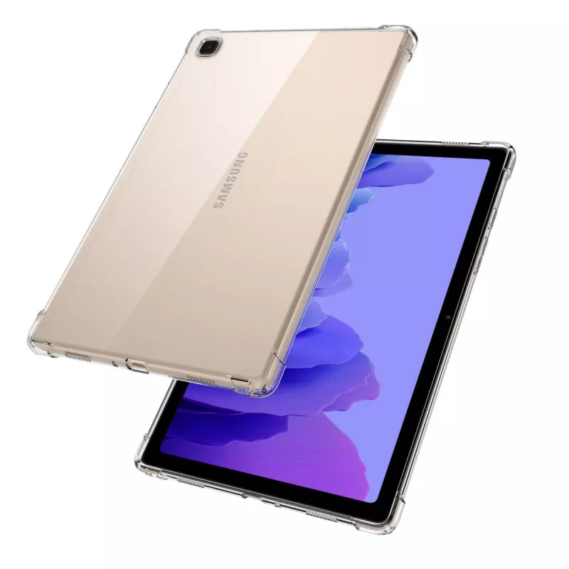 eSTUFF ES680106-BULK ORLANDO planšetes apvalks, aizmugures pārvalks, paredzēts Samsung Galaxy Tab S5e, TPU, caurspīdīgs