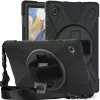 eSTUFF ES683609-BULK CHICAGO planšetes aizmugurējais vāciņš 26,7 cm (10,5 collu) Samsung Galaxy Tab A8, silikons, polikarbonāts, ar ekrāna aizsargu, melns