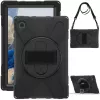 eSTUFF ES683609-BULK CHICAGO planšetes aizmugurējais vāciņš 26,7 cm (10,5 collu) Samsung Galaxy Tab A8, silikons, polikarbonāts, ar ekrāna aizsargu, melns