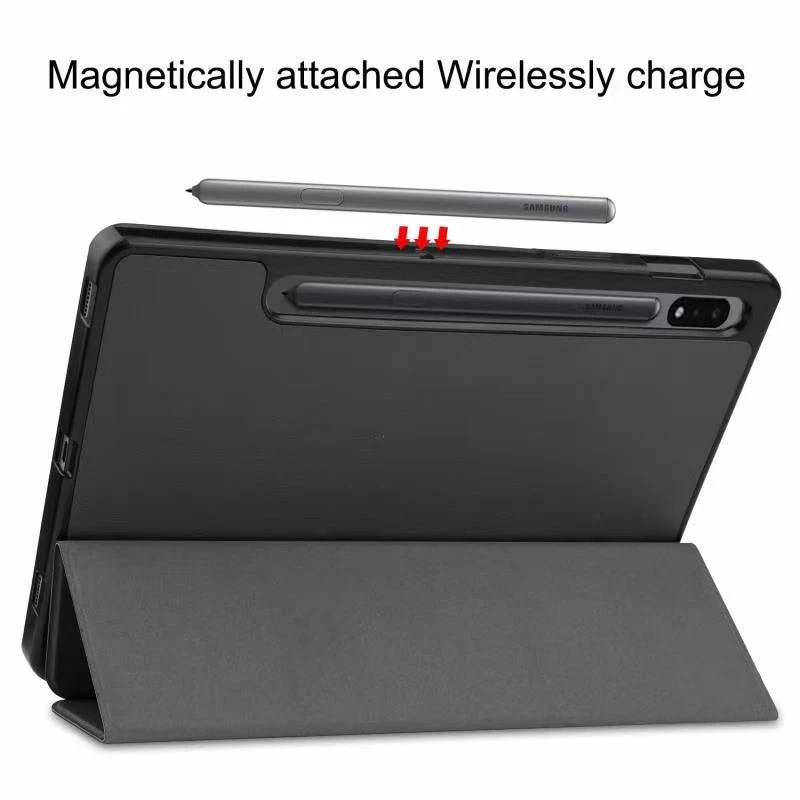 Folio Maciņš eSTUFF Samsung Galaxy Tab S7 FE 31.5 cm 2 Stāvokļa Režīmi Melns