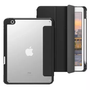 eSTUFF ES68200001-BULK planšetes maciņš 25,9 cm (10,2 collu) Folio Melns, Caurspīdīgs