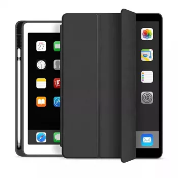 eSTUFF SEATTLE Maciņš iPad 9.7 2018/2017 - Melns PU āda