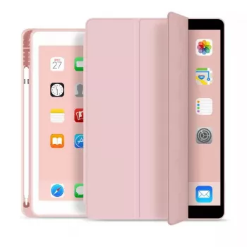 eSTUFF SEATTLE Maciņš iPad 9.7 2018/2017 - Rozā PU āda