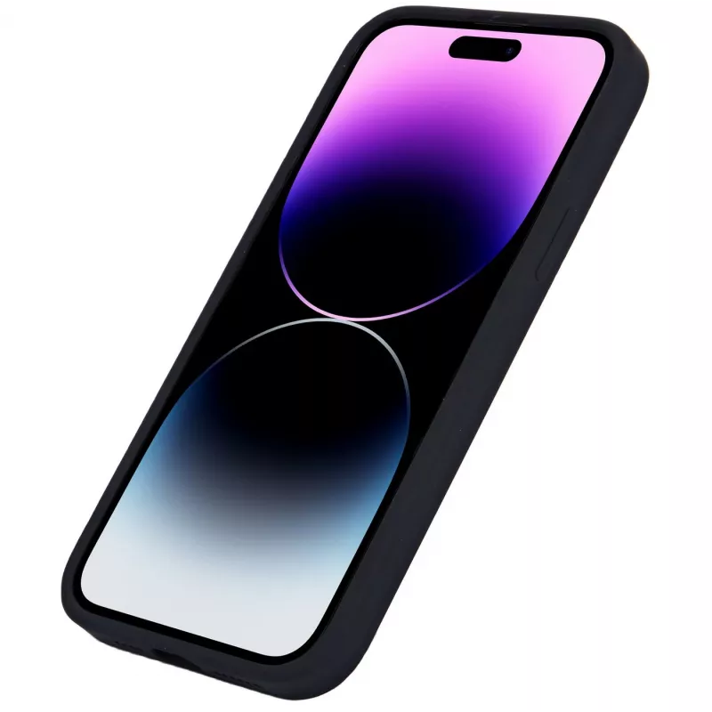 eSTUFF Infinite Rome ES67150026-BULK aizmugures vāciņš Apple iPhone 15 Plus, magnētisks, saderīgs ar MagSafe, silikons/polikarbonāts, melns