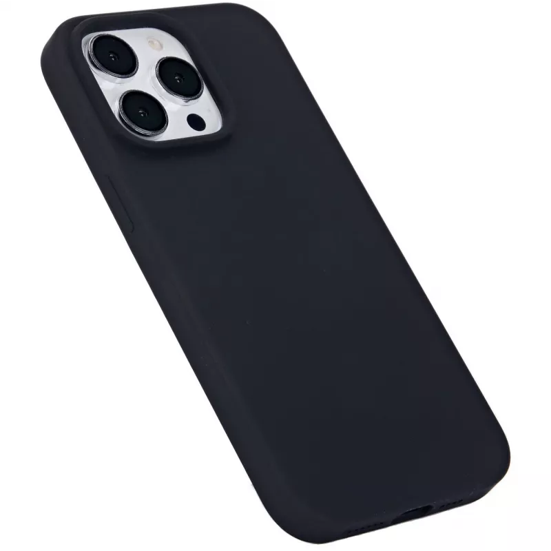 eSTUFF Infinite Rome ES67150028 aizmugures vāciņš Apple iPhone 15 Pro Max, magnētisks, saderīgs ar MagSafe, silikons/polikarbonāts, melns