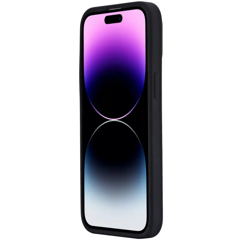 eSTUFF Infinite Rome ES67150028 aizmugures vāciņš Apple iPhone 15 Pro Max, magnētisks, saderīgs ar MagSafe, silikons/polikarbonāts, melns