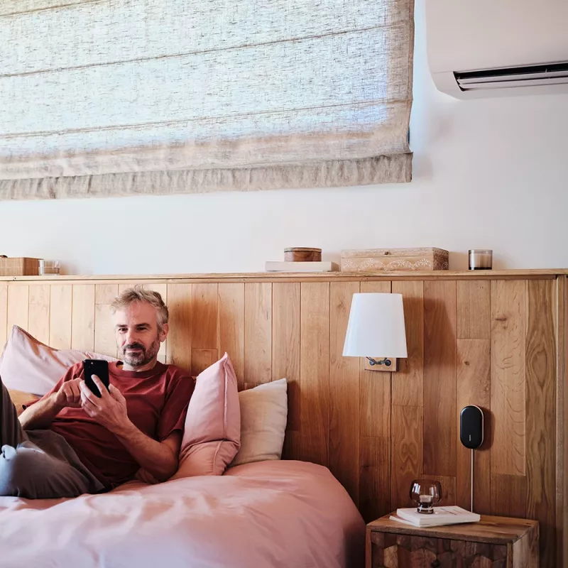 Netatmo Smart AC Controller – viedais infrasarkanais kontrolieris gaisa kondicionieriem (melns/balts, metāls/plastmasa)