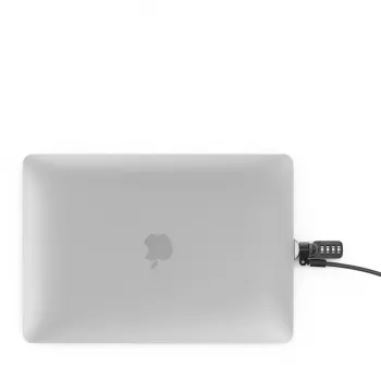 Compulocks Ledge MacBook Air 13 inch M2 un M3 ar kombinācijas slēdzeni, sudraba