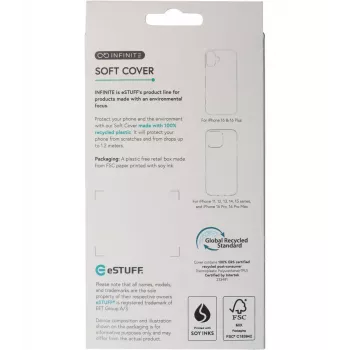 eSTUFF ES67100051 caurspīdīgs telefona maciņš iPhone 16 Plus 6,7 collām