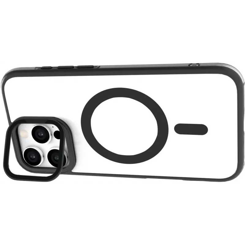eSTUFF INFINITE HELSINKI ES67141103 magnētisks apvalks ar statīvu iPhone 16 Pro Max modelim, melns