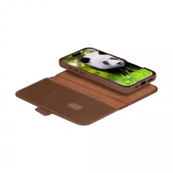 Folio Maciņš dbramante1928 Lynge MagSafe iPhone 16 Pro Dark Tan