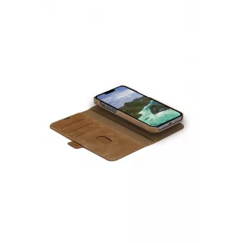 Folio maciņš dbramante1928 Lynge iPhone 14 Plus Tan 3 karšu nodalījumi
