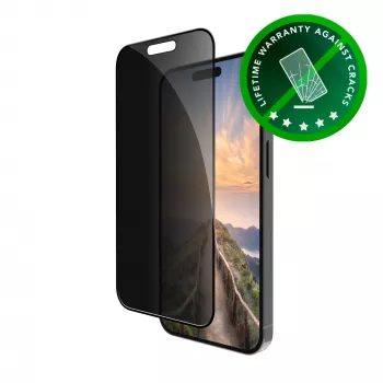 Eco-shield Privacy rūdīta stikla ekrāna aizsargs iPhone 16 Plus un iPhone 15 Plus
