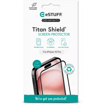 eSTUFF ES501423 rūdīta stikla ekrāna aizsargs Apple iPhone 16 Pro