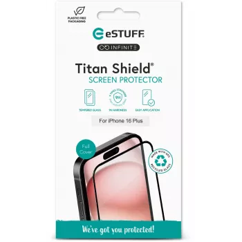 eSTUFF ES501425 ekrāna aizsargs rūdīts stikls Apple iPhone 16 Plus caurspīdīgs 1 gab.