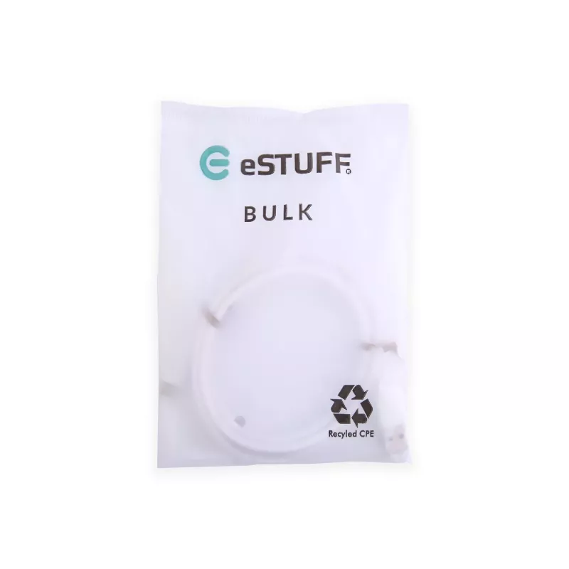 eSTUFF ES605170-BULK USB kabelis USB 2.0 1 m USB-C uz USB-A Balts